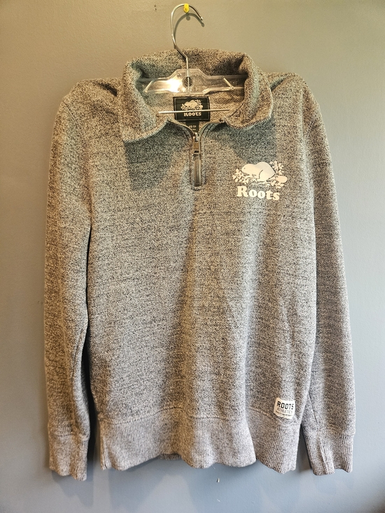 Roots Tops - Roots Women's Grey Half-Zip Pullover Sweatshirt
